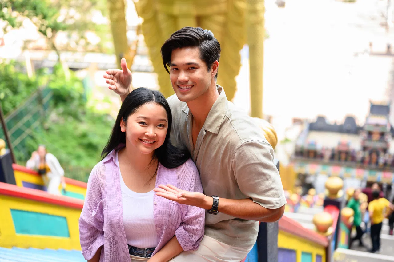 Ross Butler（右）和老搭档Lana Condor再演情侣。（Ang Yee Khee提供）