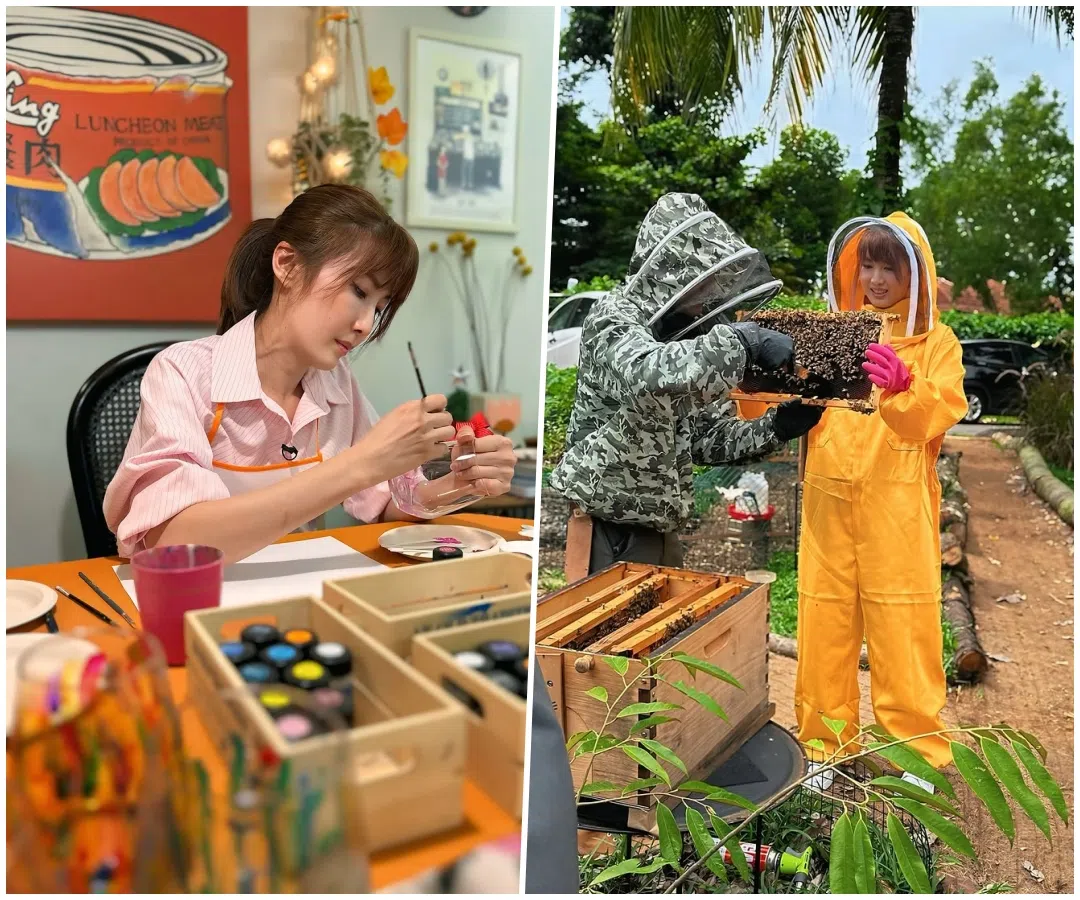 欧萱在“萱视界”频道中展现才艺，也接受团队的惊喜挑战。（取自欧萱IG）
