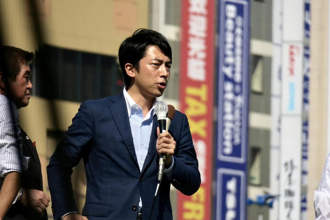 日本放送协会（NHK）和共同社等报道称，日本前环境部长小泉进次郎将接任农林部长。（档案照片）