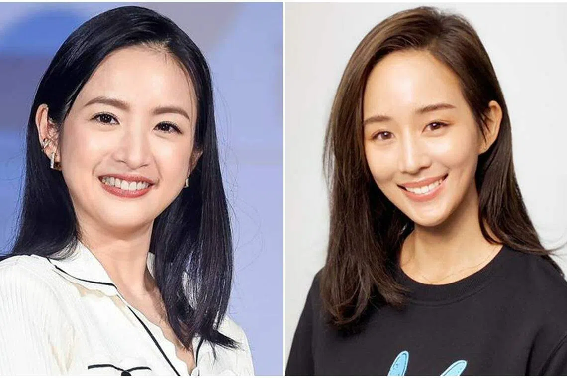 林依晨（左）和张钧宁不断地激励着言承旭。（互联网）