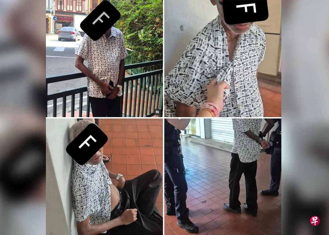 警方证实，一名59岁男子因在公共场所做出猥亵行为而被捕。 （受访者提供）