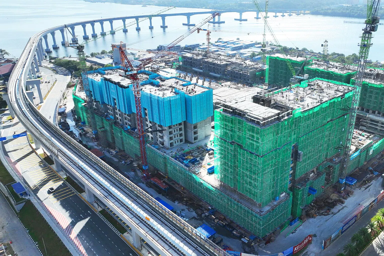 第三期工程进度领先新山同类住宅项目，让买家有望更早入住心仪单位。（富力公主湾提供）