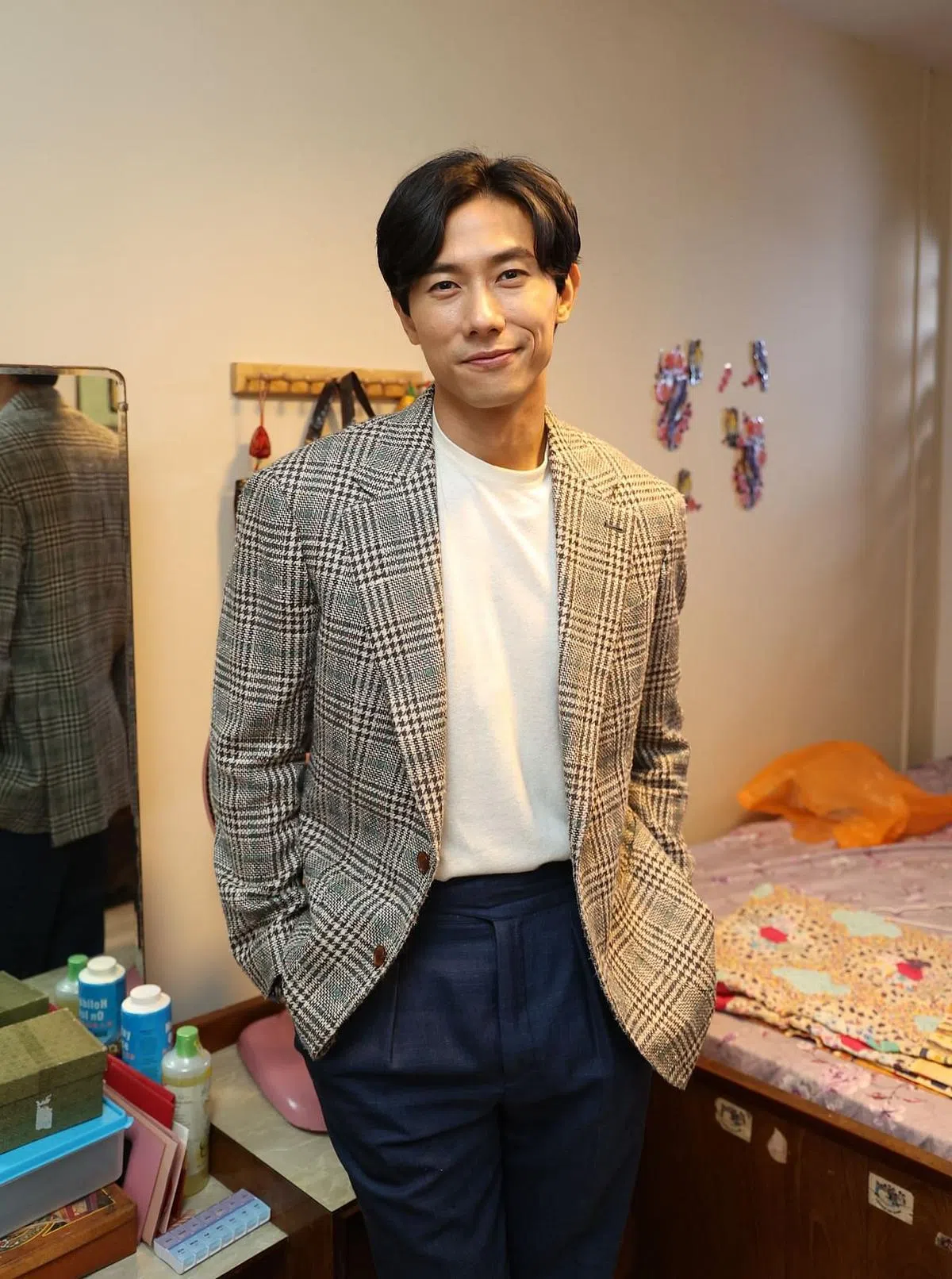 陈泂江希望自己日后有机会在国外为新加坡争光。（梁麒麟摄）