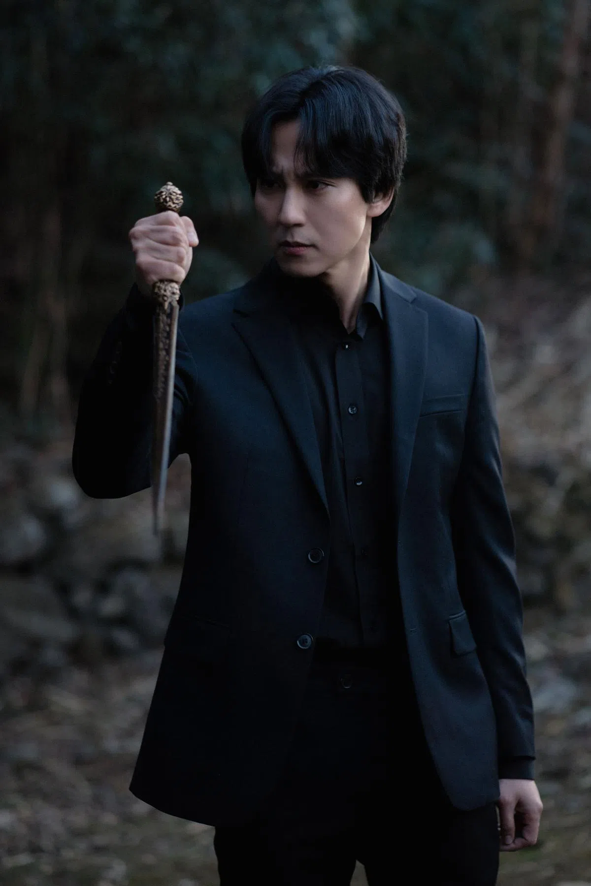 金南佶悲伤的眼神，让导演认为是这个“半人半妖”角色的最佳人选。（Prime Video提供）