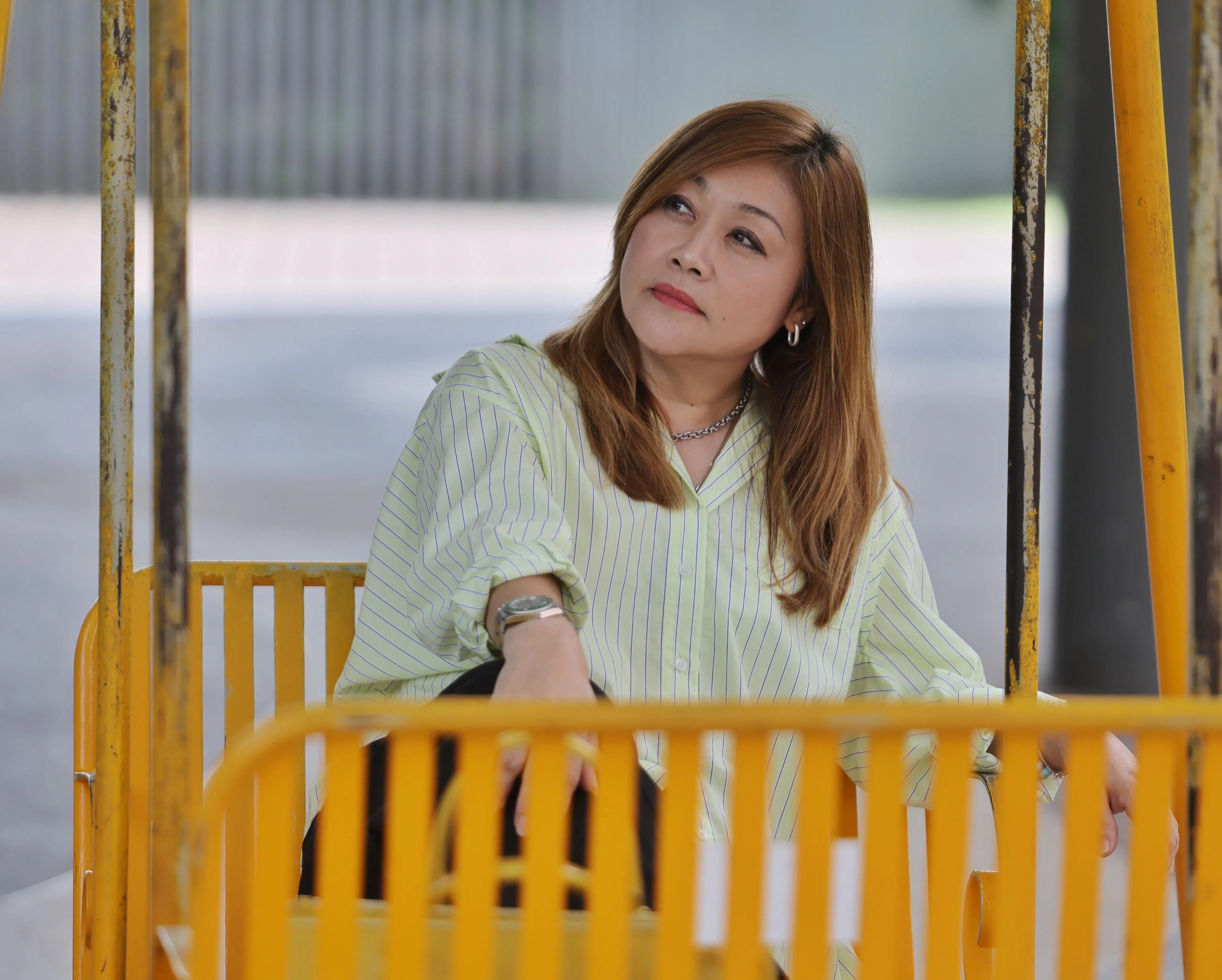 杨莉冰回首当年的婚姻破裂，没有心痛只留淡然。（唐家鸿摄）