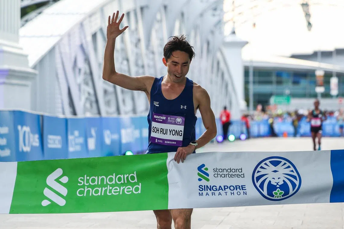 我国长跑健将兼全国纪录保持者苏睿勇再次赢得全国锦标赛男子组冠军。（白艳琳摄）