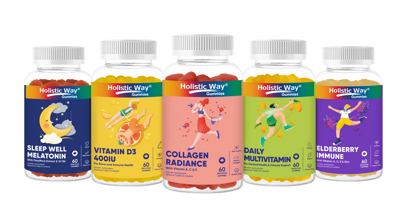 为了顺应不同年龄层的市场所需，JR Life Sciences聘用一组营养师，专注于产品的研究和开发，例如全益康软糖（Holistic Way Gummy）系列。（图/JR Life Sciences提供）