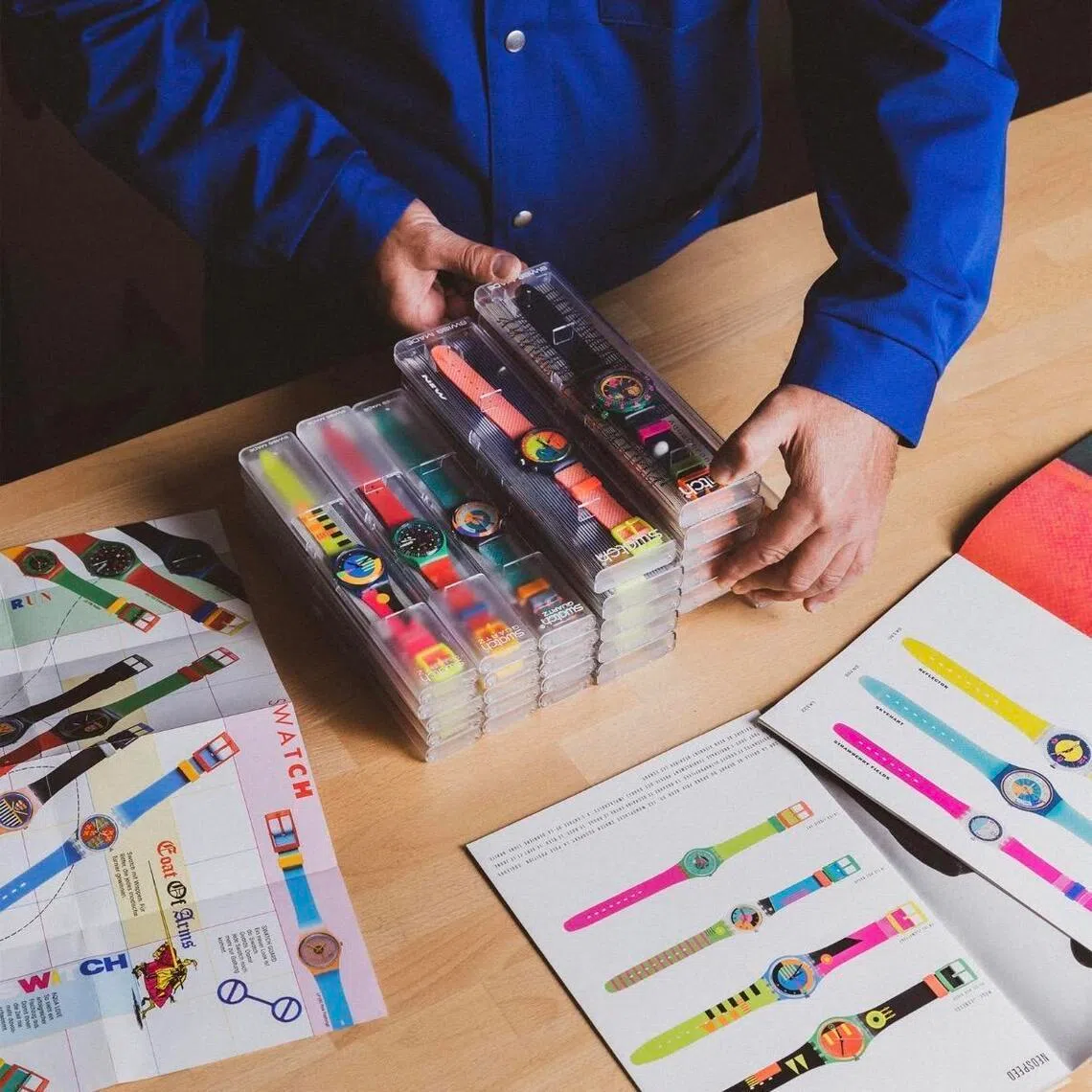 斯沃琪在开发AI-DADA的过程中，将品牌40多年来累积的设计语言与创意基因纳入系统。（斯沃琪提供）