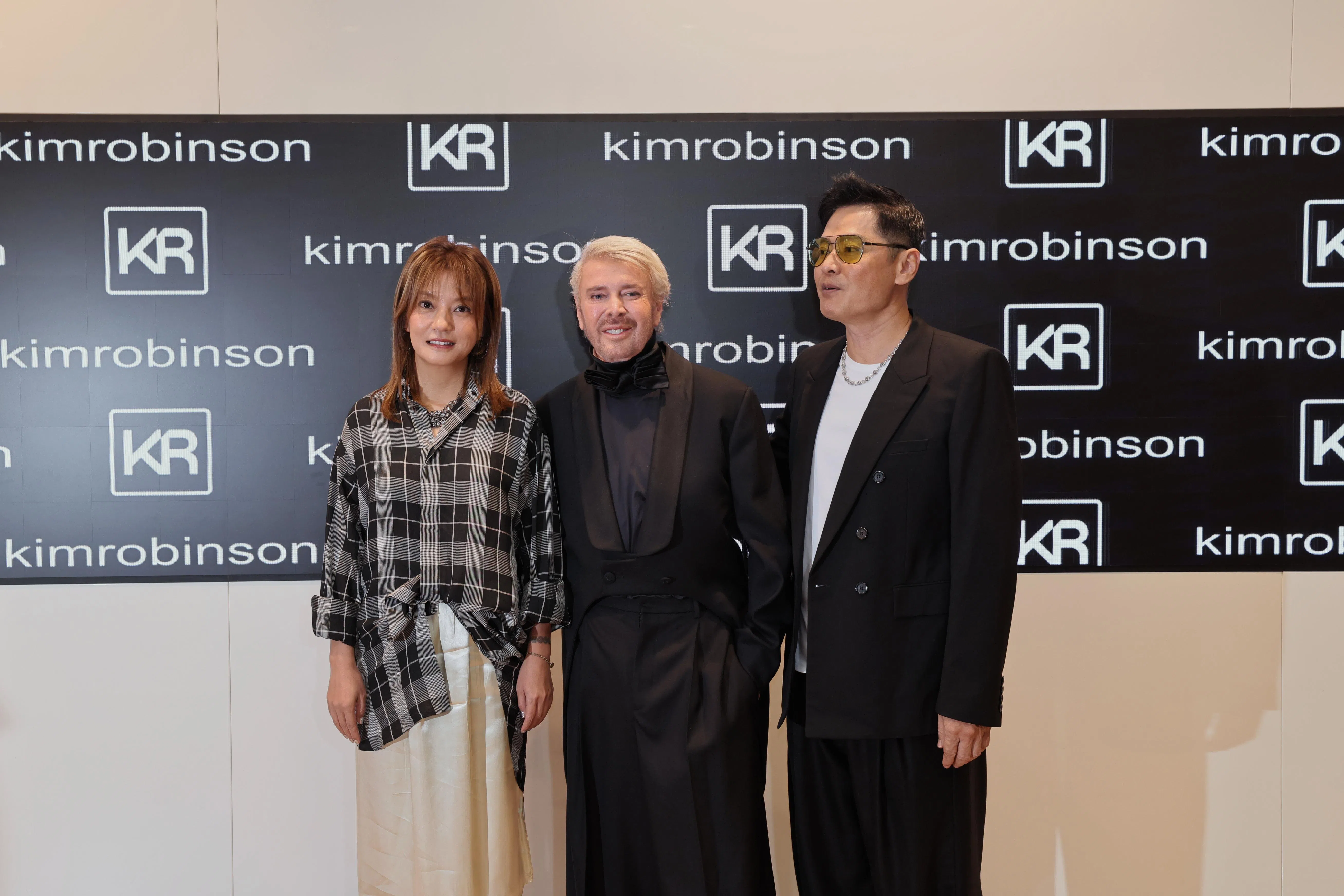 赵薇（左起）、Kim Robinson和李南星相识多年，交情匪浅。（龙国雄摄）