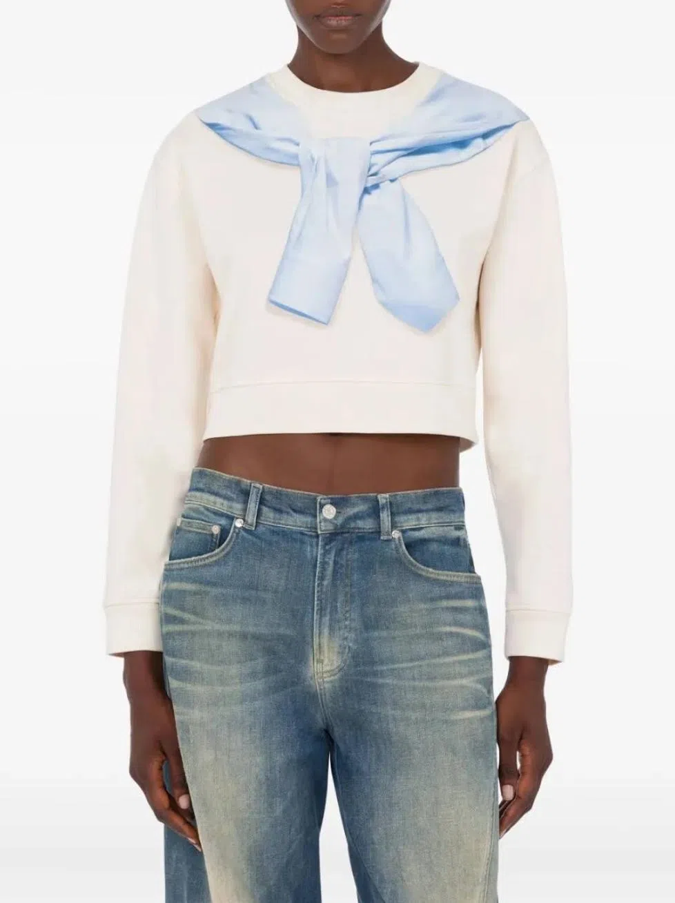 “视错觉”毛衣长袖T恤。（取自Moschino网站）