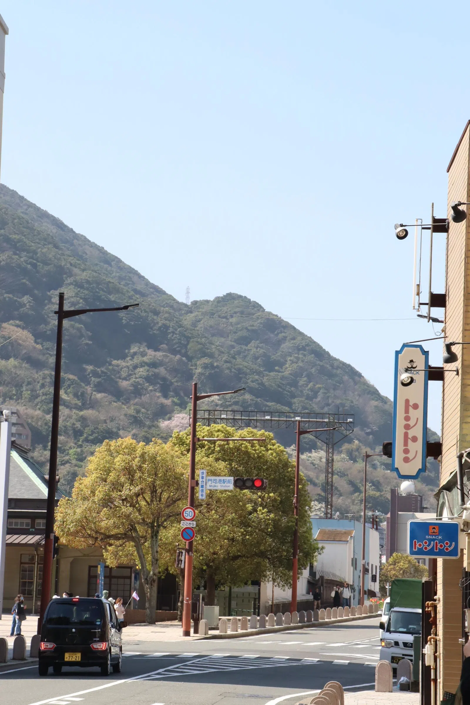 门司港的游客很少，可享受不一样的旅游体验。（陈芷馨摄）