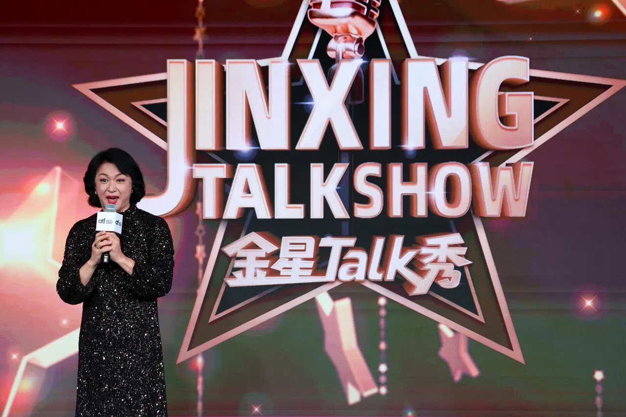 金星12月6日在亚洲电视论坛与市场活动上官宣《金星Talk秀·2024国际版》，节目预计2024年春节后录制与播出。（白艳琳摄）