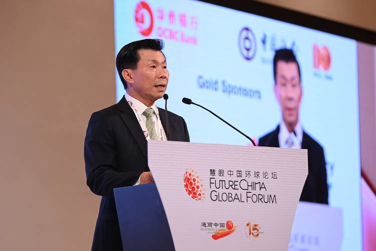 通商中国主席李奕贤于2022年论坛致辞。（图/通商中国提供）