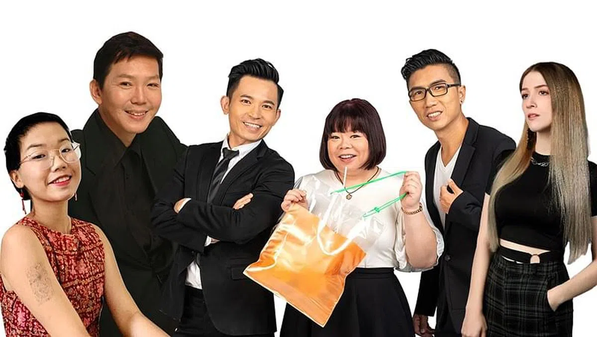 （左起）新晋创作歌手刘雯佩、新谣歌手洪劭轩、本地组合Lim Tay Peng和热爱闽南文化的歌手崔璀璨将在福建歌谣说唱会上献唱闽南语歌曲。（图/新加坡福建会馆提供）