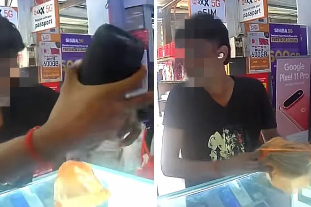 以为神不知鬼不觉？黑衣男“顺手牵喇叭” 电眼全程录下