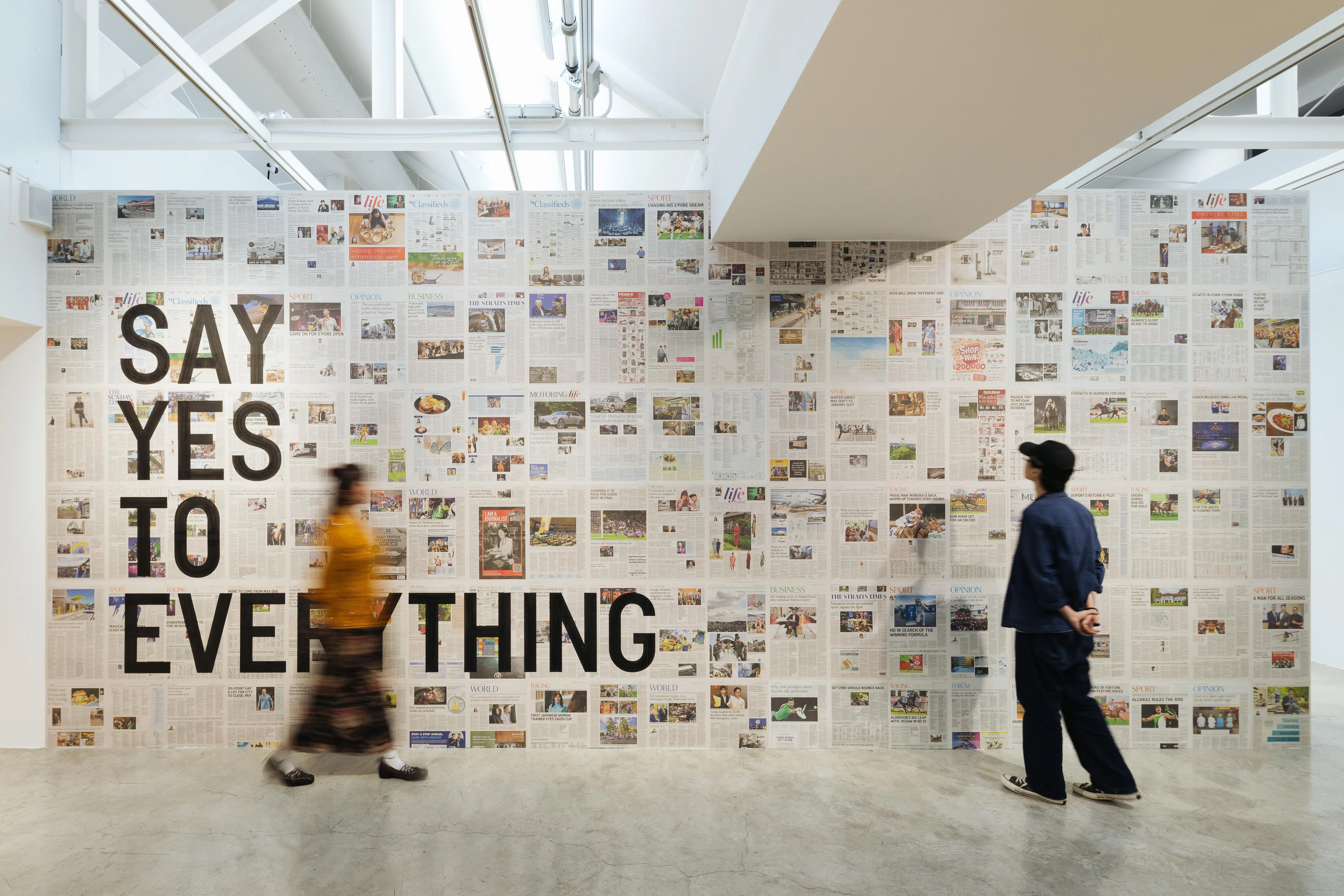 里克力·提拉瓦尼加个展“对一切说‘是’”在STPI举行。（STPI提供）