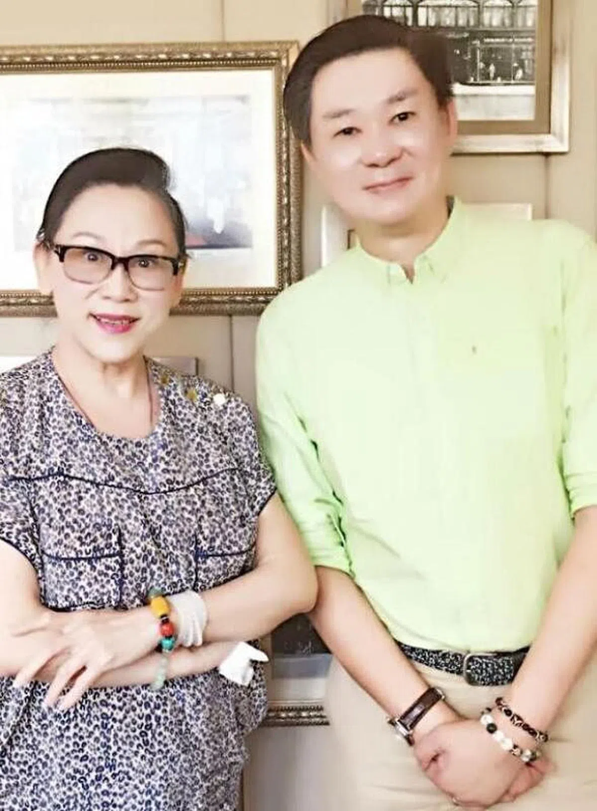 姚苏蓉（左）与欧伟毅。（受访者提供）