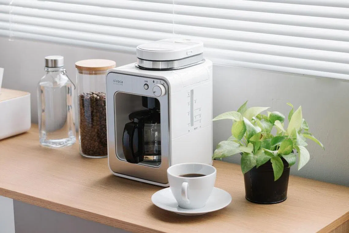 全自动Siroca咖啡机，设有30分钟保温功能。（商家提供）