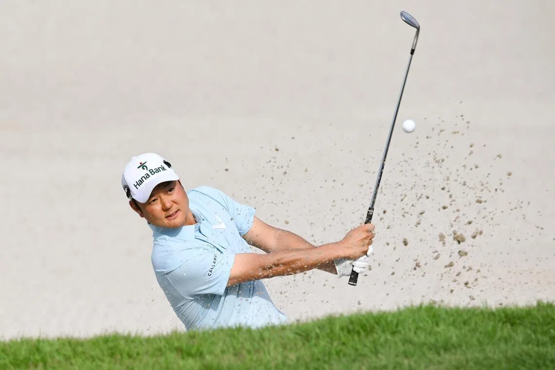 本届新加坡公开赛，咸政宇从第一轮开始领先至结束。（海峡时报）