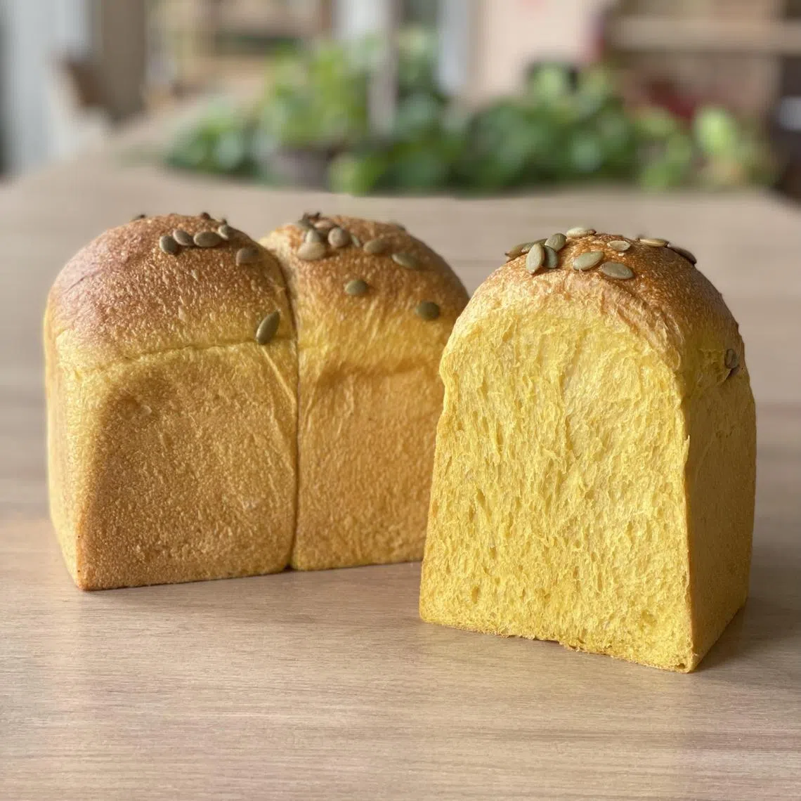 “真食”的南瓜面包，香嫩可口。（餐馆提供）