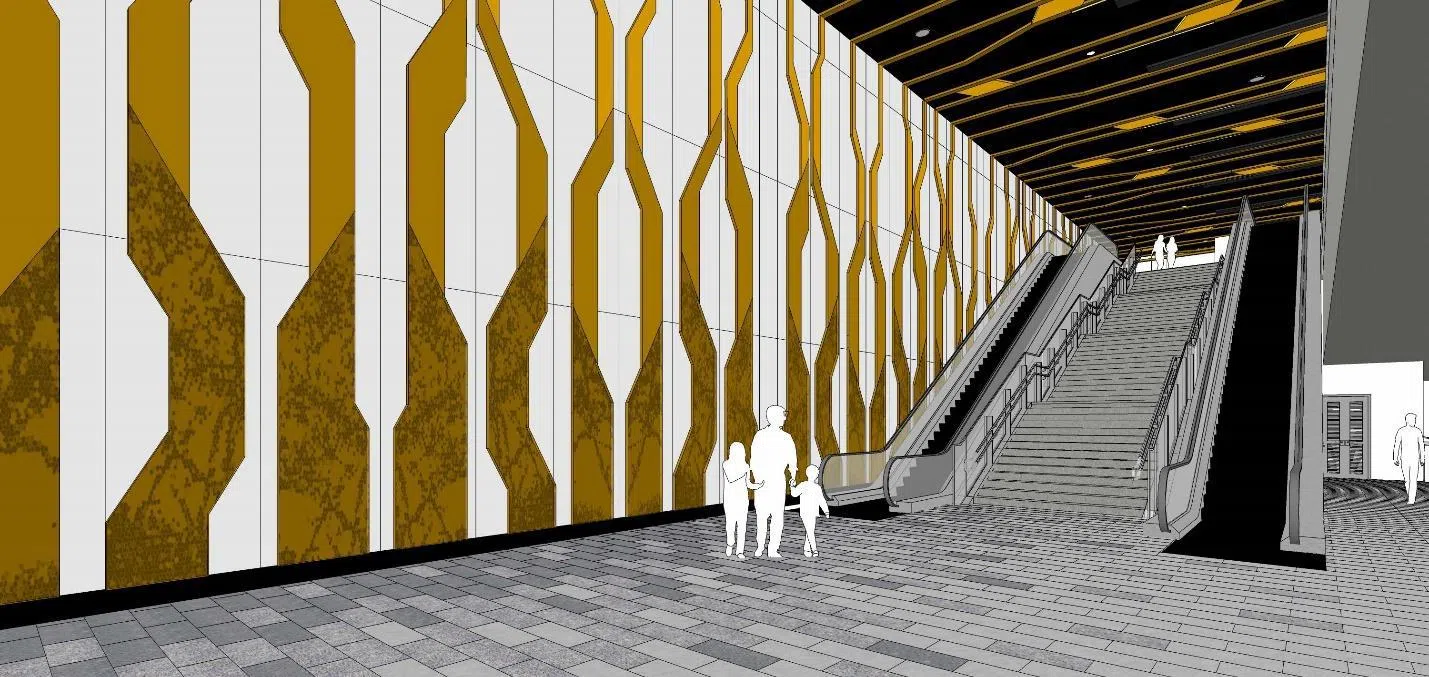 西海岸站构想图。（陆交局提供）