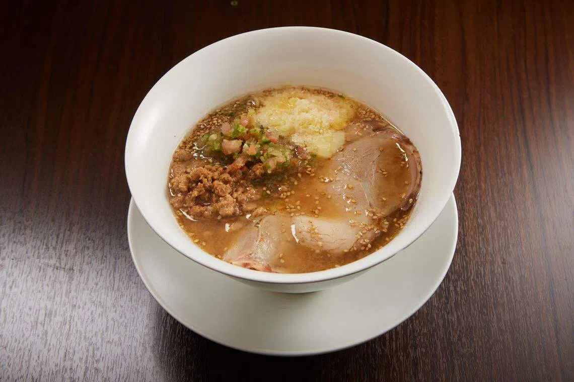 受墨西哥菜肴启发的芝士味噌拉面。（餐馆提供）