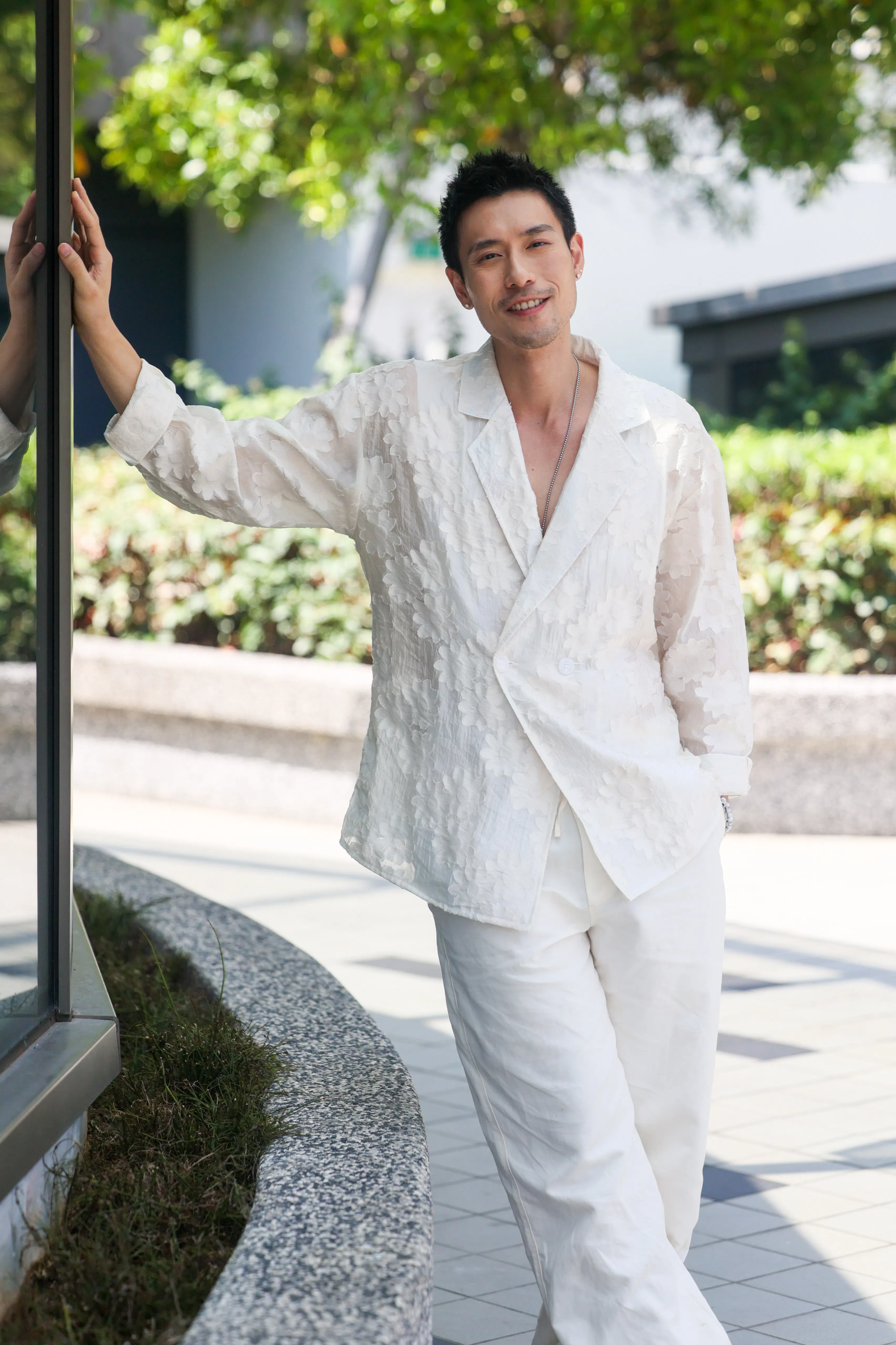 谢俊峰妈妈低调不愿曝光，他形容妈妈是个不善于表达，但为了孩子拼命努力的人。（卓祾祎摄）
