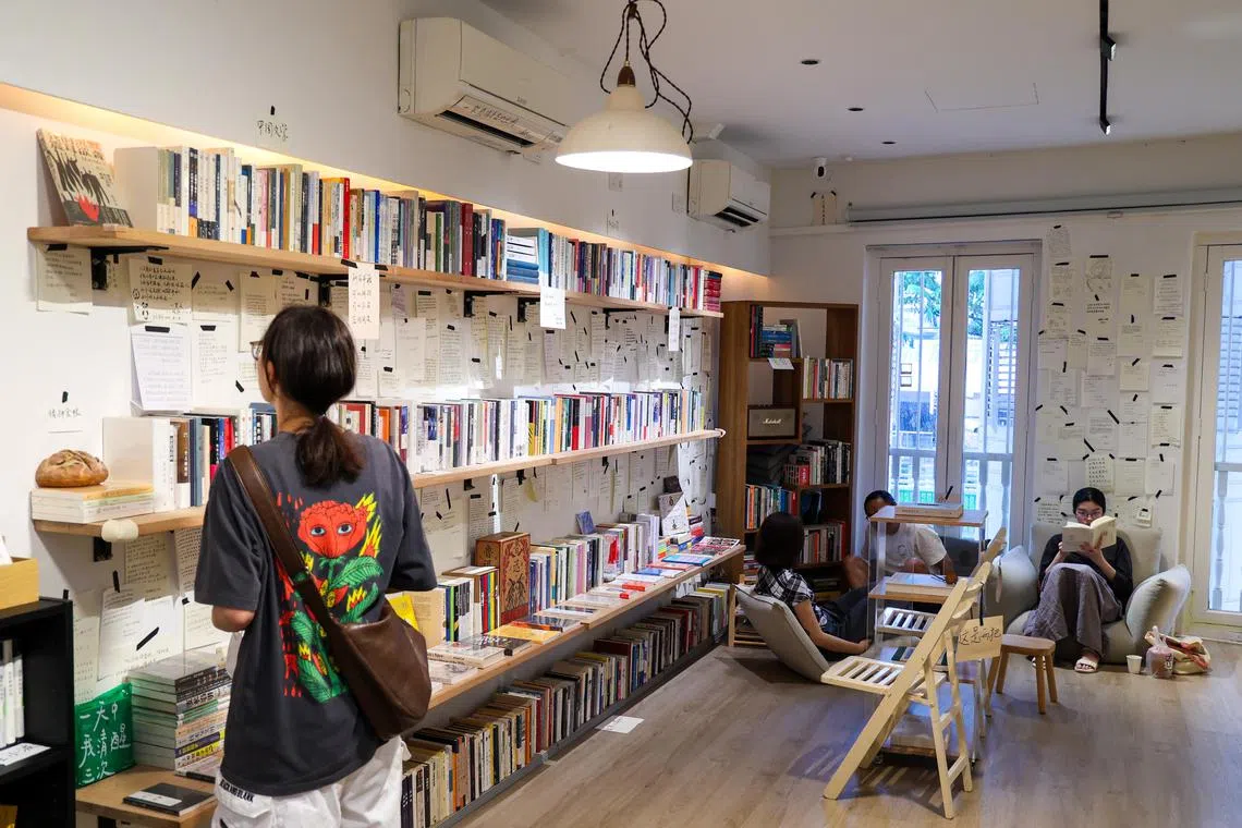 未完成书店为快节奏生活提供休息站。（林明顺摄）