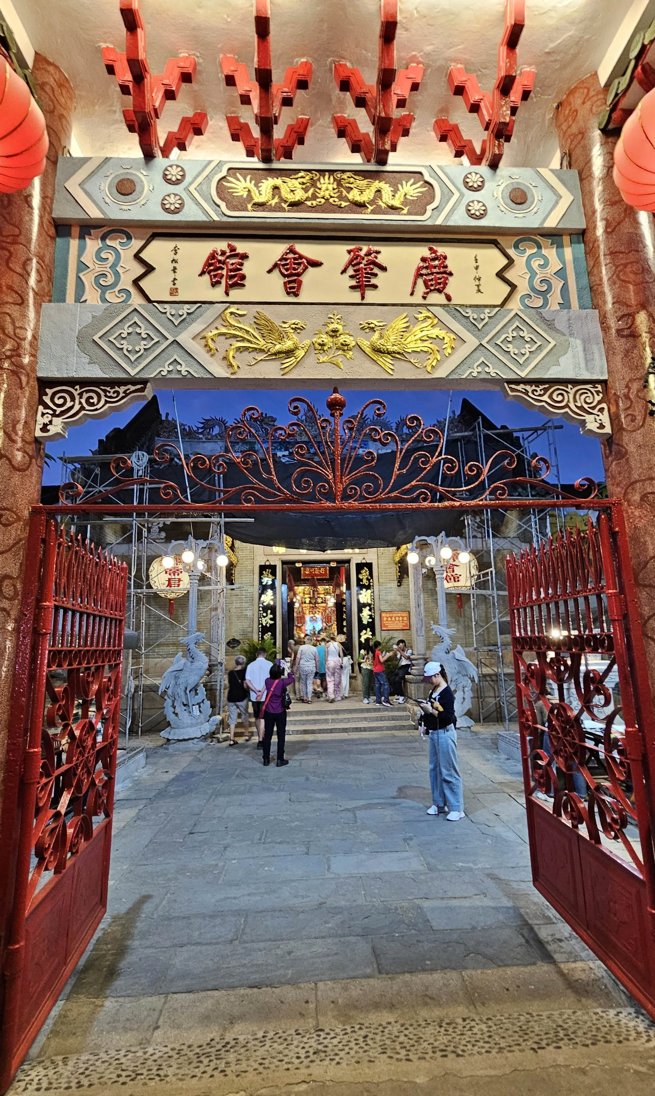 华商建造的会馆，见证会安昔日的商贸往来。（客桑摄）