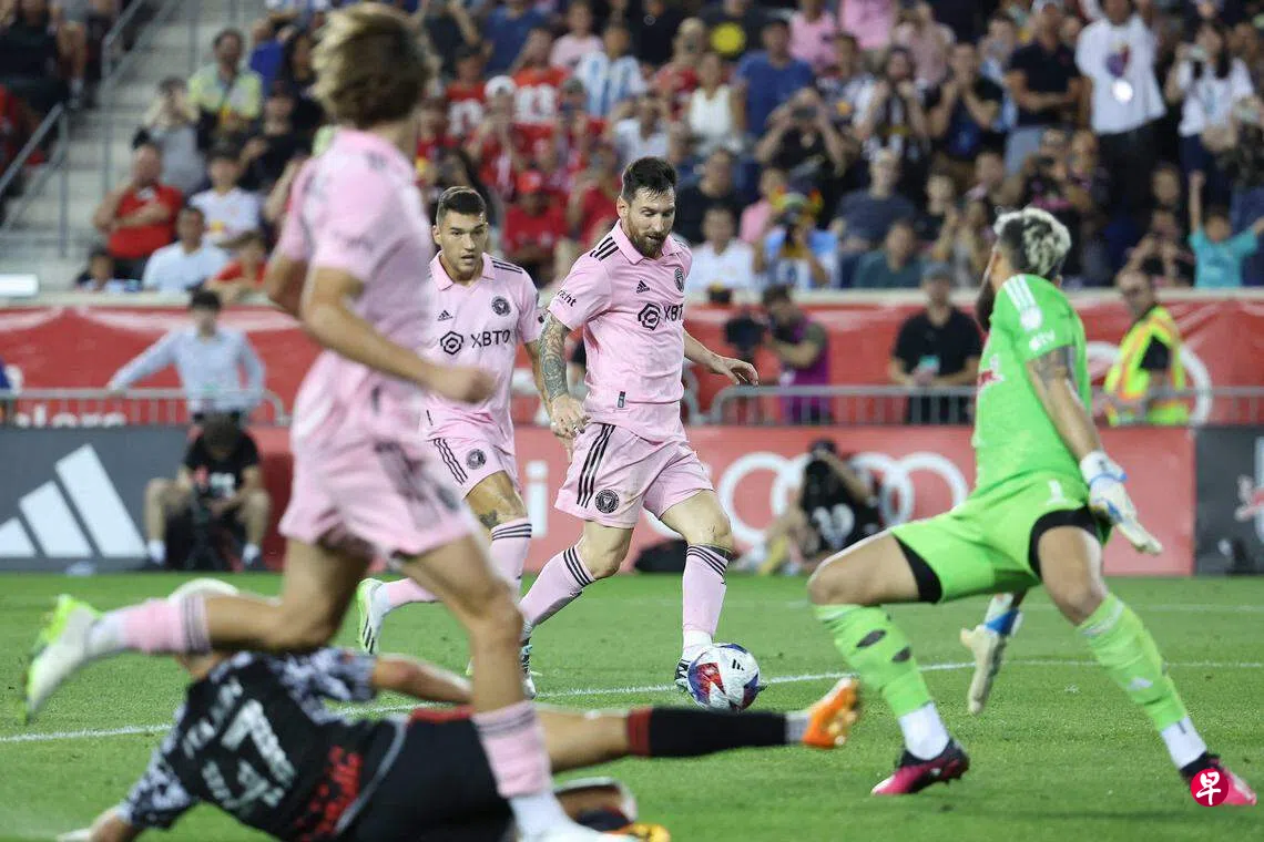 梅西美国大联盟首秀进球助迈阿密制伏纽约公牛| 联合早报