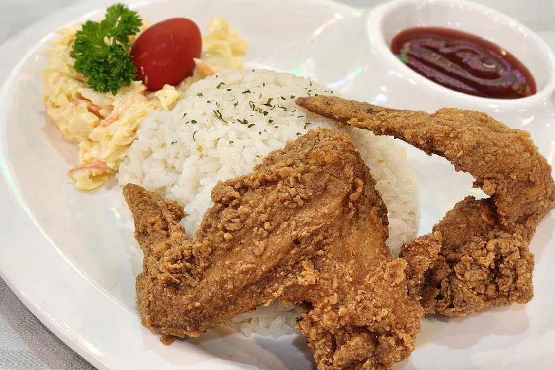 可爱鸡的鸡翅膀限时促销套餐。（陈爱薇摄）