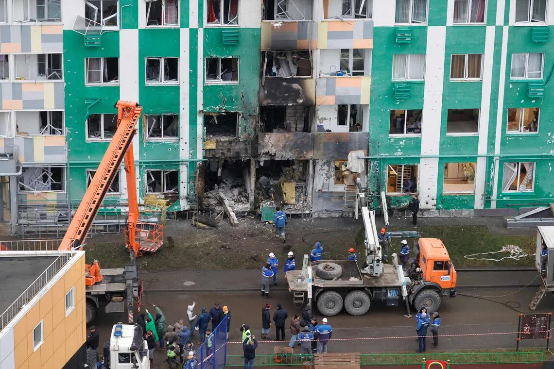 乌克兰无人机攻击俄中部城市