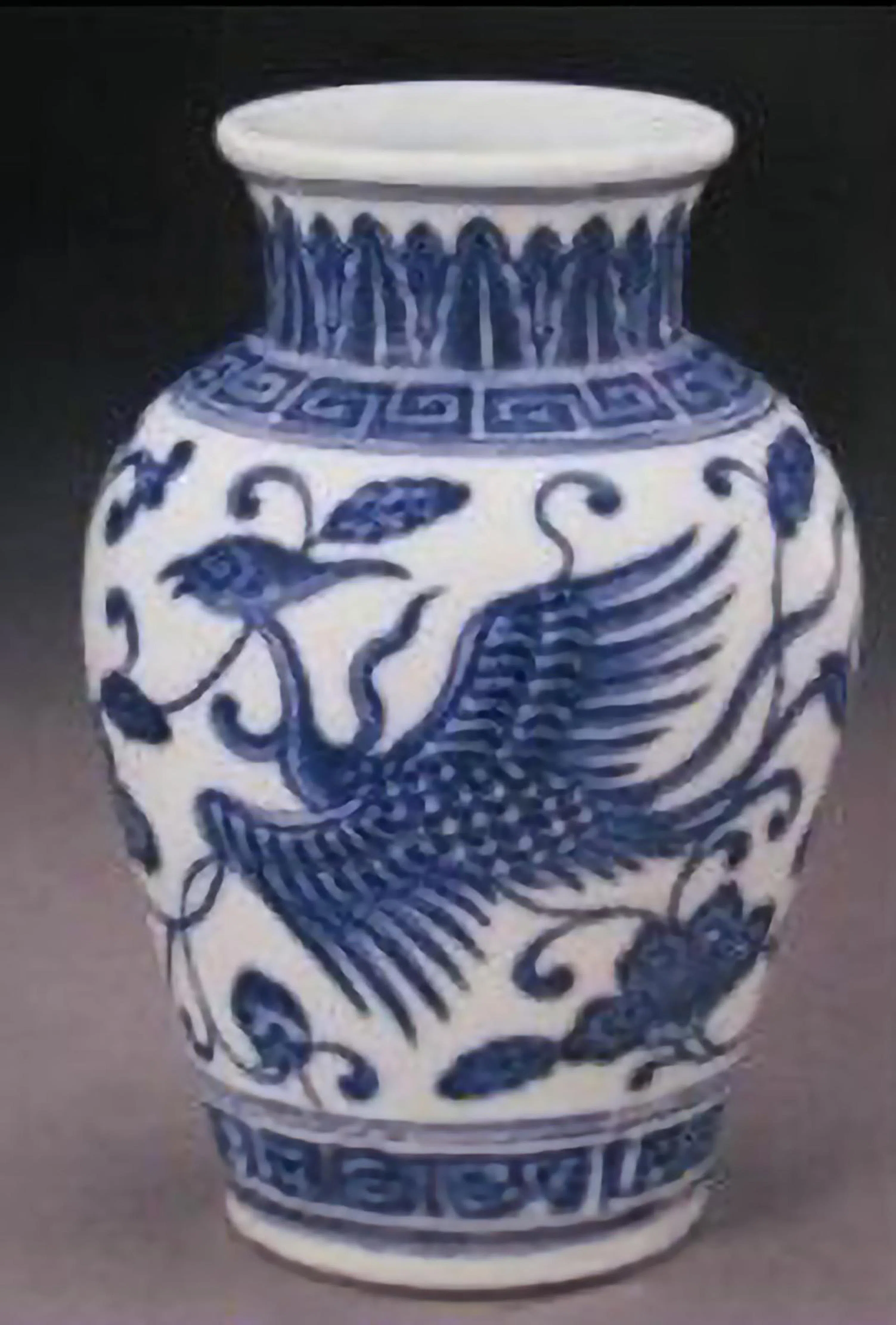 20世纪的中国青花瓷器。（新加坡中华陶瓷学会提供）