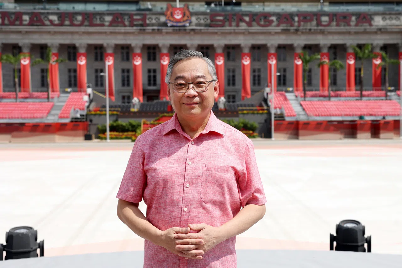 总理国庆献词的华语版由副总理兼贸工部长颜金勇宣读。 （数码发展及新闻部提供）