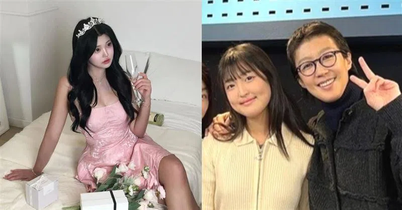 洪真庆15岁的女儿Rael因外貌与过去大相径庭而引发话题。（互联网）