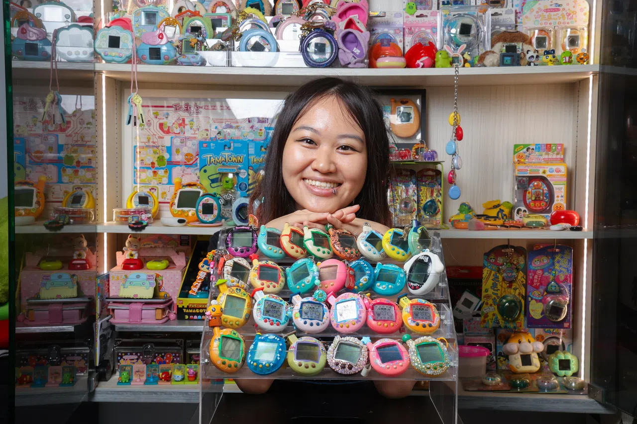 无论几岁，刘佳茹都会收着电子宠物，作为童年的回忆。（吴先邦摄）