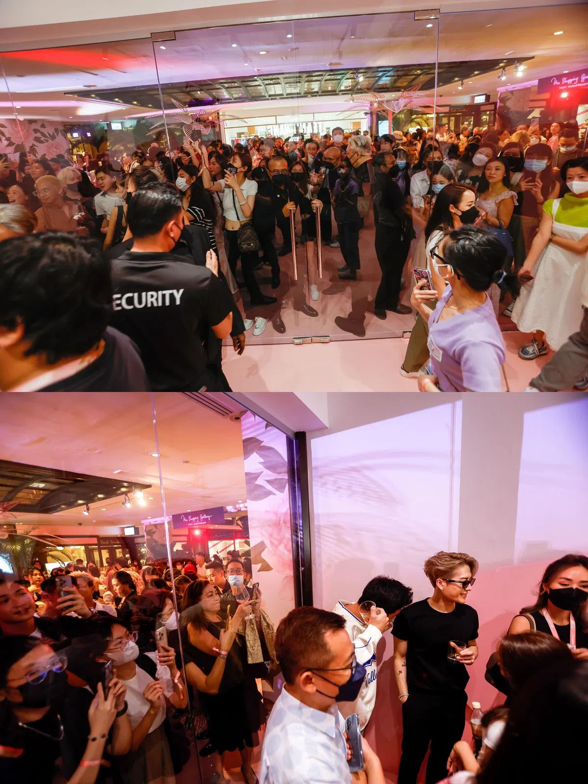 活动现场外同样挤满围观人潮。（白艳琳摄）