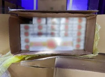 执法人员分别从货柜车和多用途汽车搜出7400条和100条漏税香烟。（新加坡关税局提供）