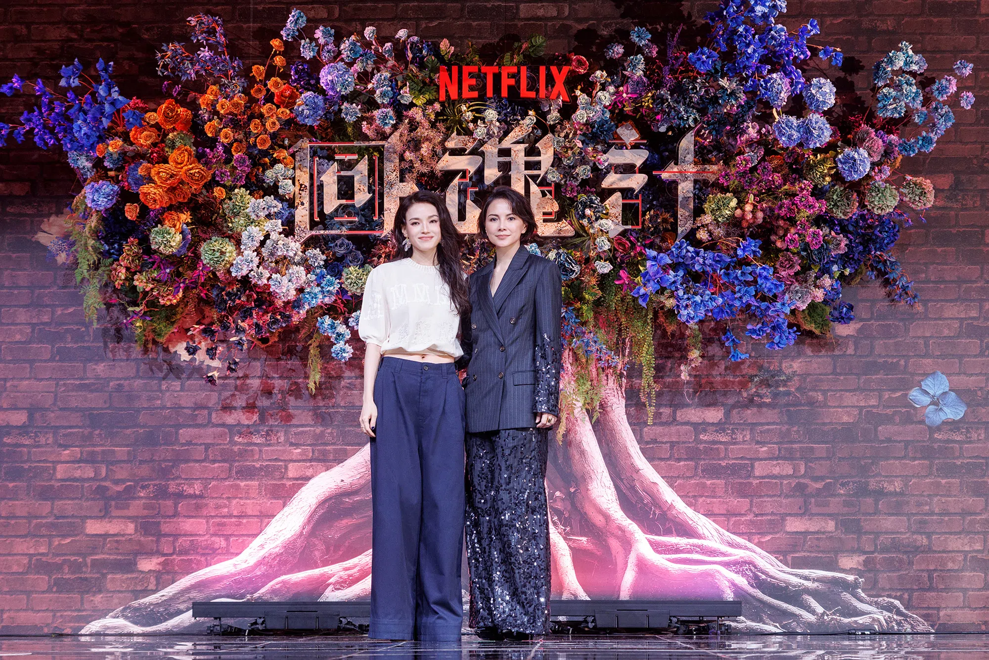 舒淇（左）和李心洁第一次合作。（Netflix提供）