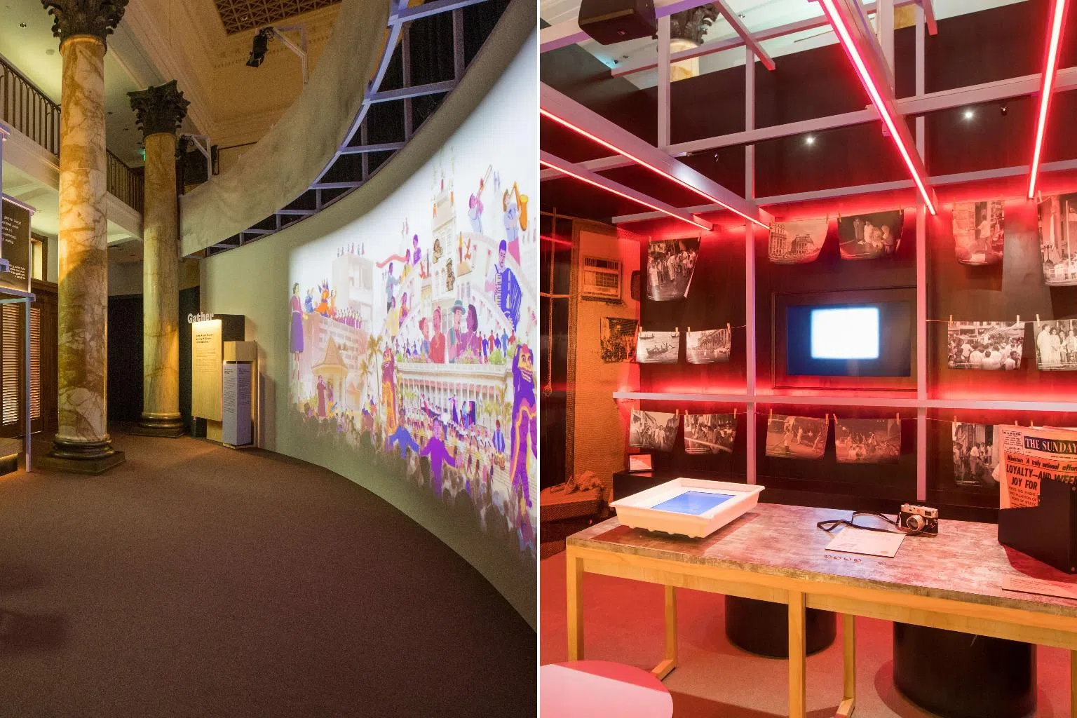 《不仅是旁观者：共创多元文化新加坡》通过个人故事、历史档案与艺术作品等多种形式呈现我国的多元文化之路。（新报业媒体）