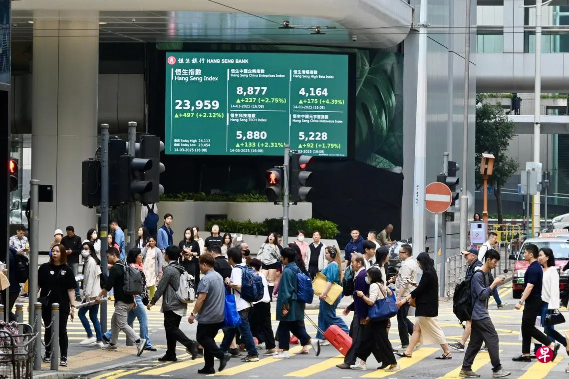 特朗普关税政策引发担忧陆港股市成投资者避难所| 联合早报
