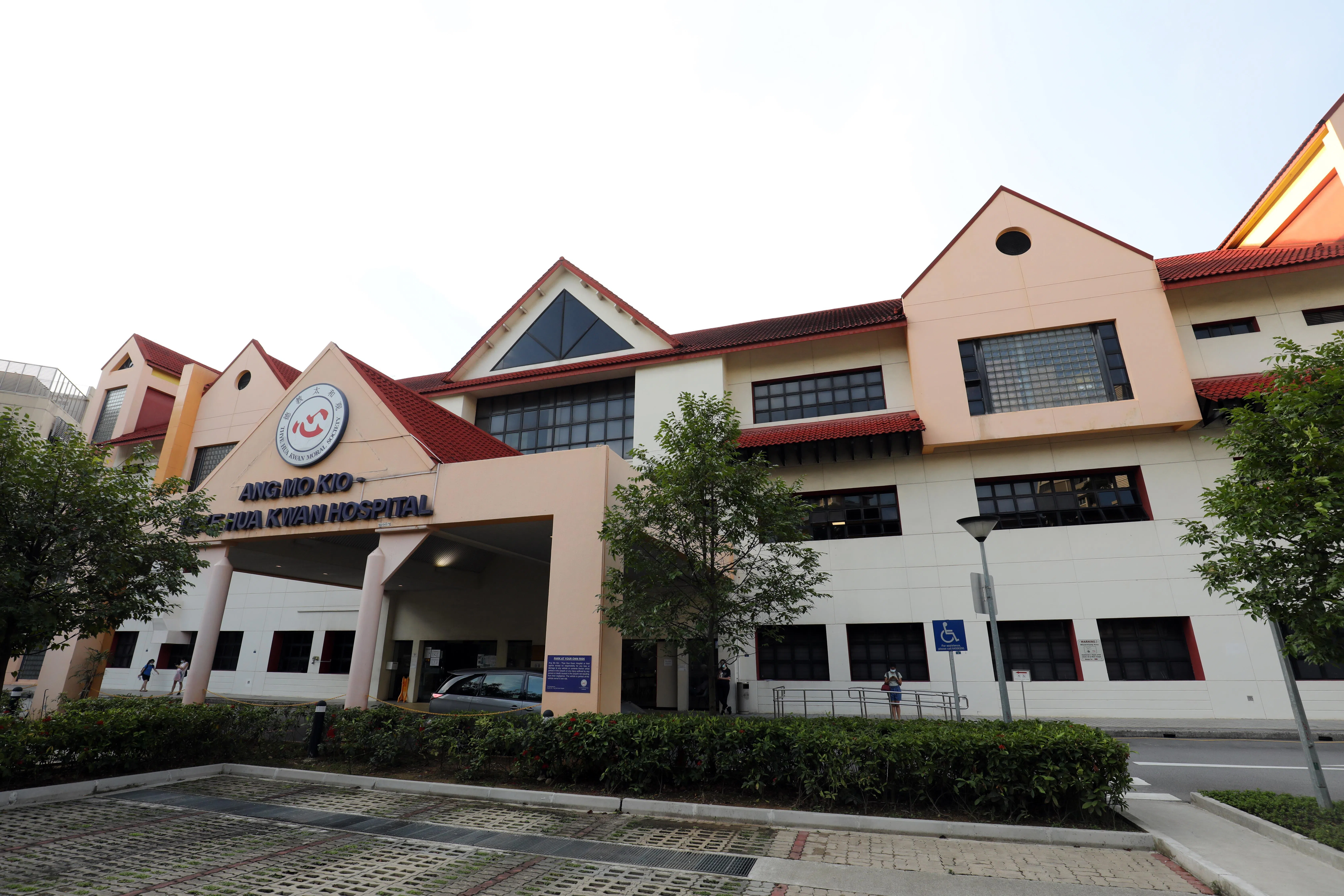 2021年1月13日，起诉人帕瓦蒂从国大医院，转到宏茂桥太和观医院接受观察。（档案照片）