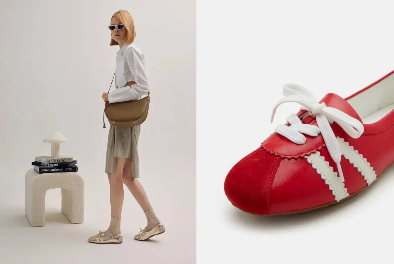 Pazzion近期推出的Alice Ballerina Sneakers。（取自品牌官网）