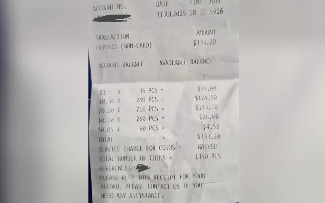 用提款机存硬币竟误入他人户头| 联合早报