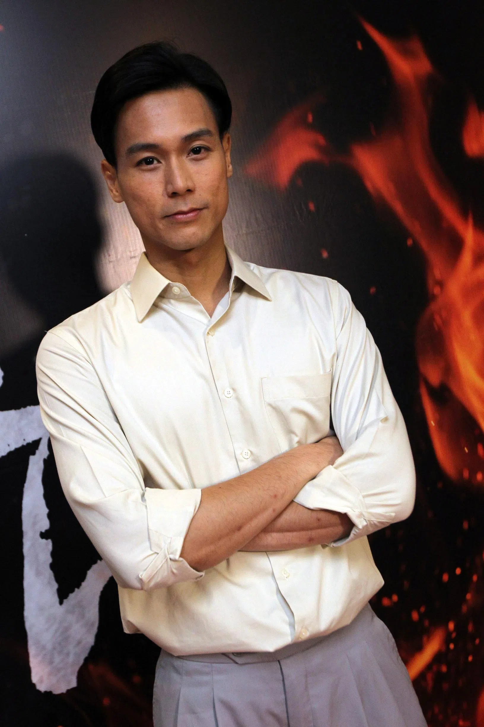 陈邦鋆2014年从台湾回到新加坡参与演出《信约：动荡的年代》。（档案照）