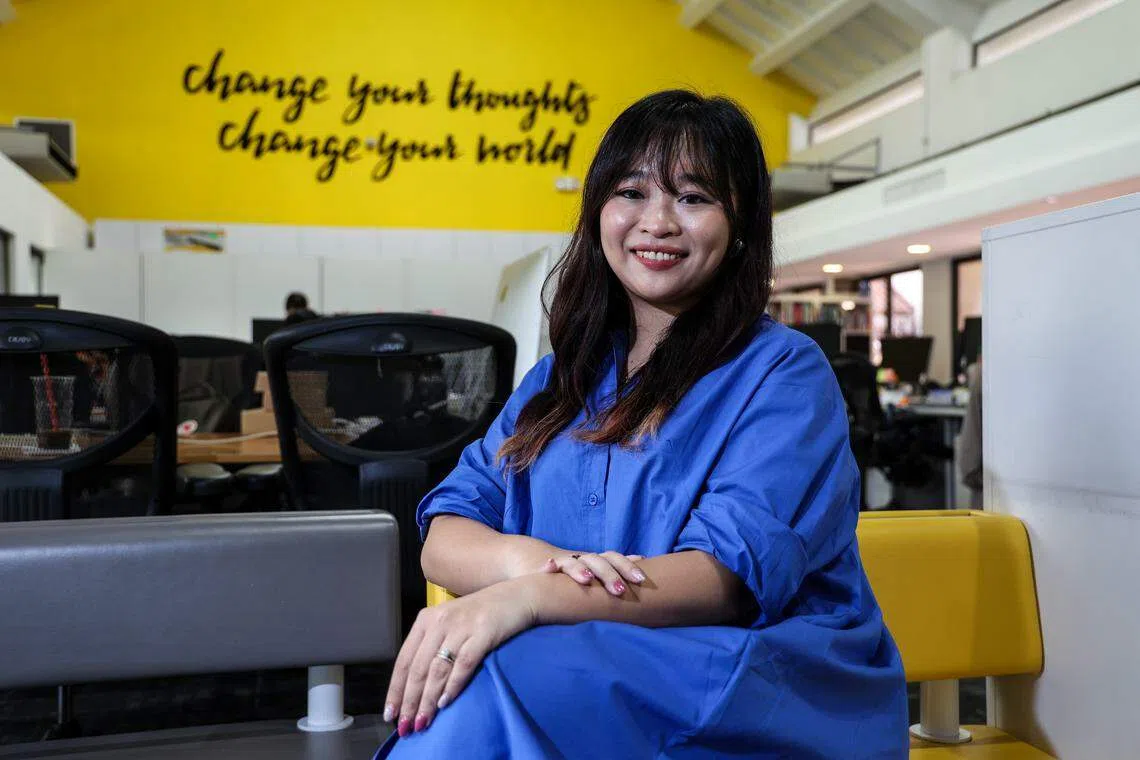 陈婉娴在教育部就职九年，今年刚转行从事可持续发展相关工作。（关俊威摄）