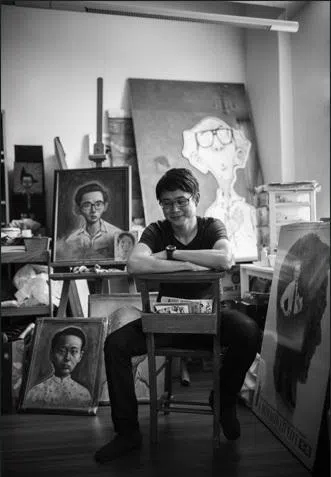 新加坡知名漫画家刘敬贤。（刘敬贤提供）