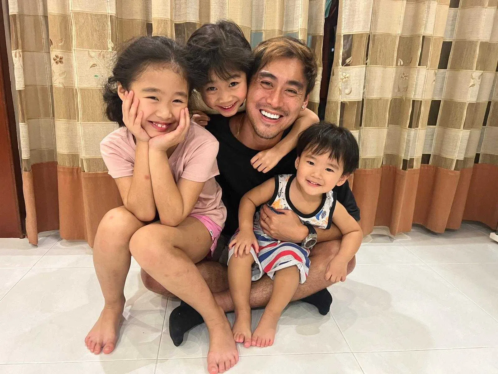 三个孩子是郭俊谊的最大动力，但他坦言不一定会鼓励孩子和自己走同样的路。（受访者提供）