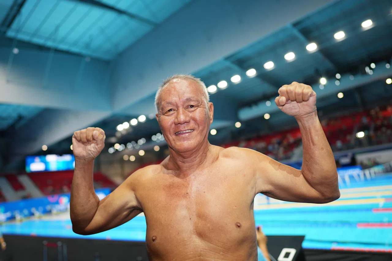 退休后，程代国以运动打发时间，也让健康得到保障。（何家俊摄）