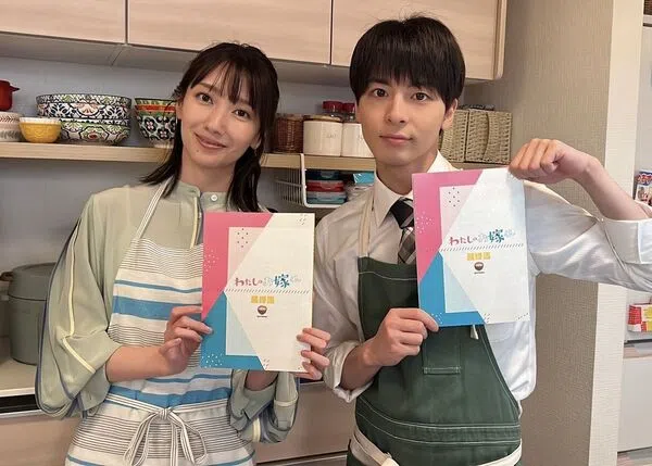 波瑠（左）和高杉真宙合作日剧《Mr.新娘》结缘相恋。（互联网）